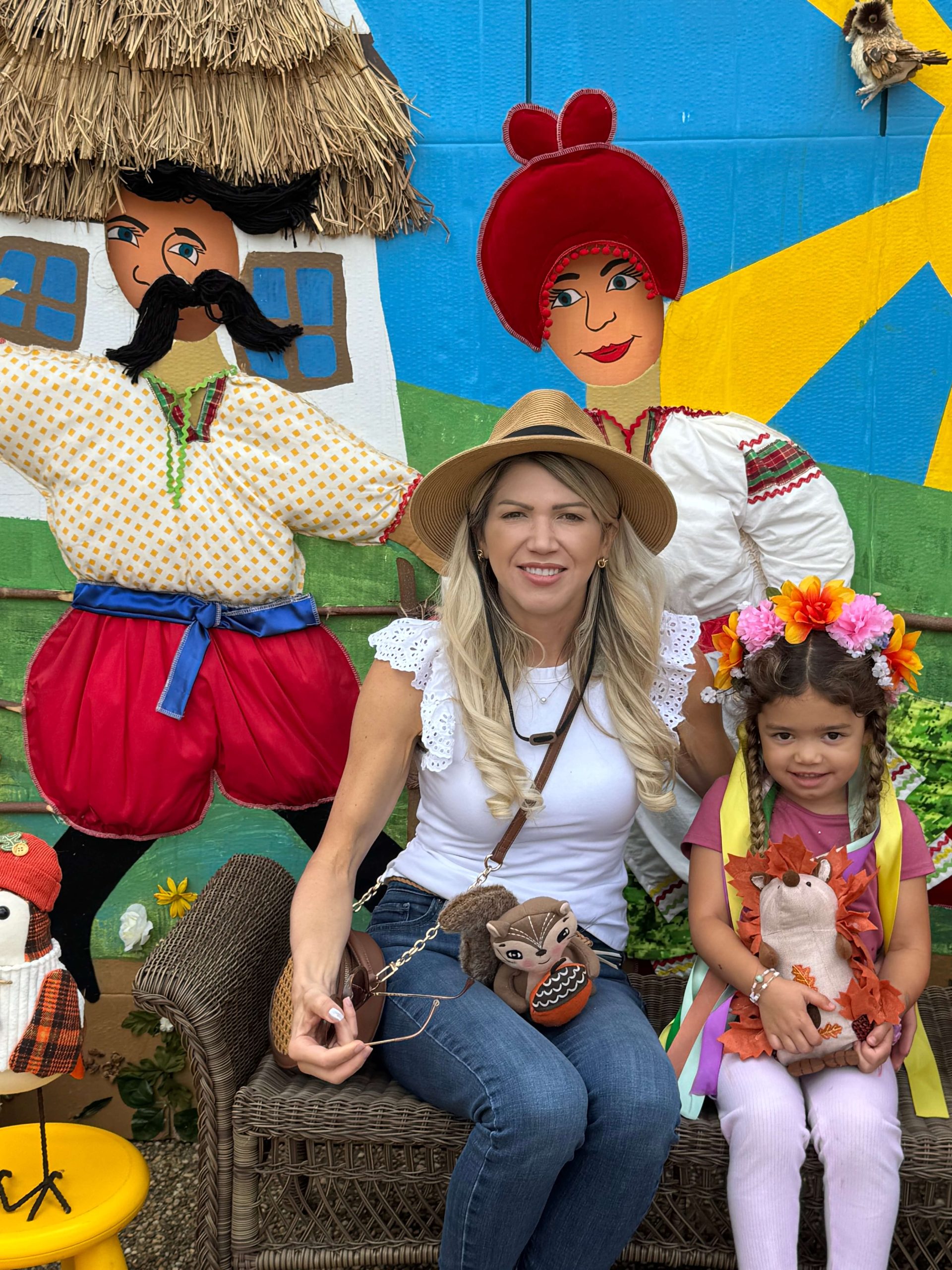 Heidi Faust attending a community festival with her family.